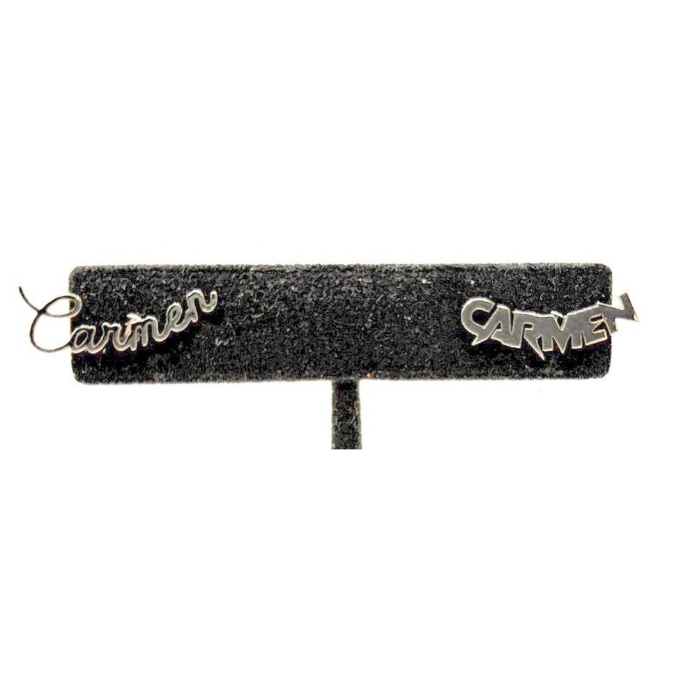 Carmen Name Earrings‎ Script Silver Tone Ear Climber Personalized